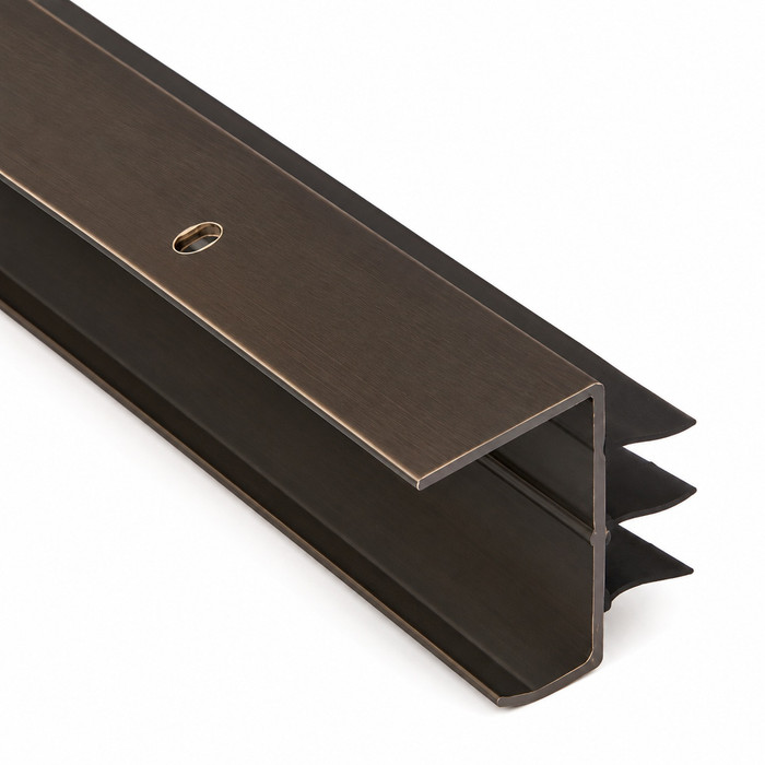 NGP 334 Hospitality Thermoplastic Door Shoe with Soft Vinyl Fins
