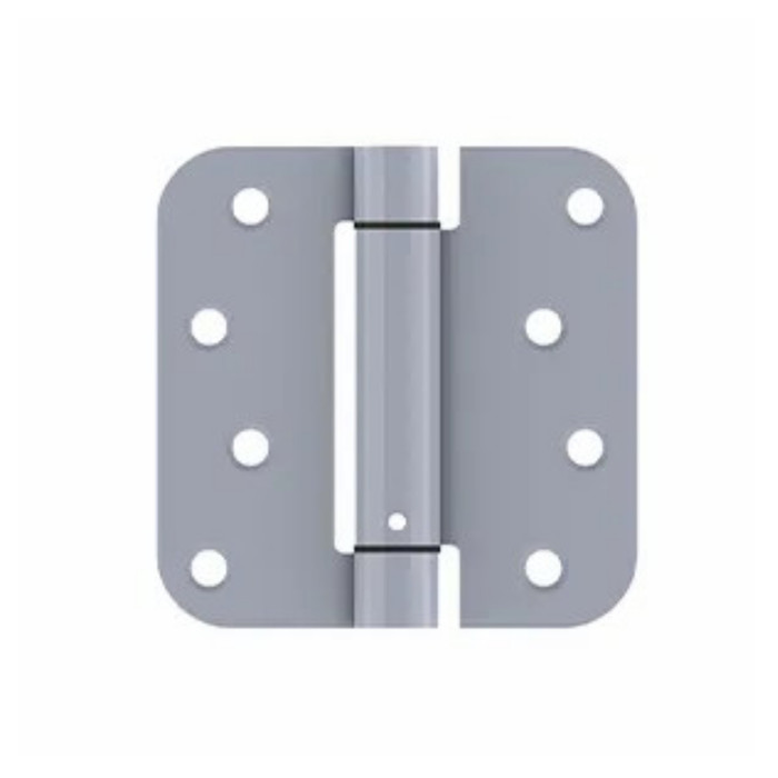 Hager 1762 Full Mortise Residential Spring Hinge, 4" by 4", Stainless Steel, 5/8" Round Corners