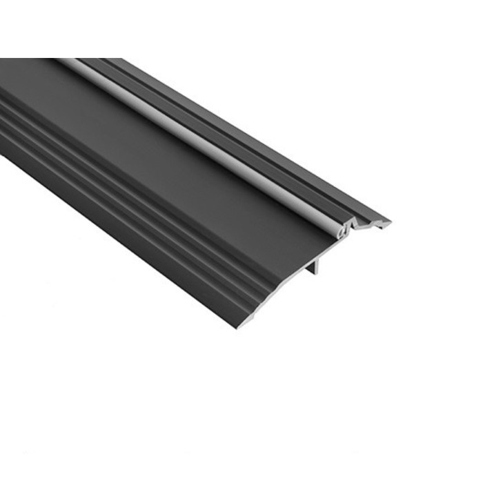 NGP 896VDKB Bumper Seal Threshold 5" x 1/2" with Vinyl Seal Dark Bronze Finish