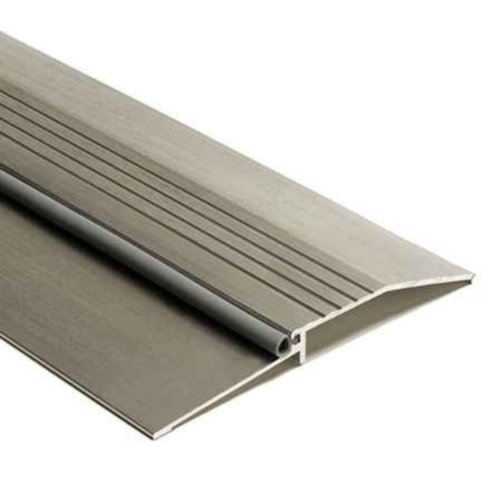 NGP 1012SS 1/2" Stainless Steel Threshold 10" Wide with Milled Aluminum Finish