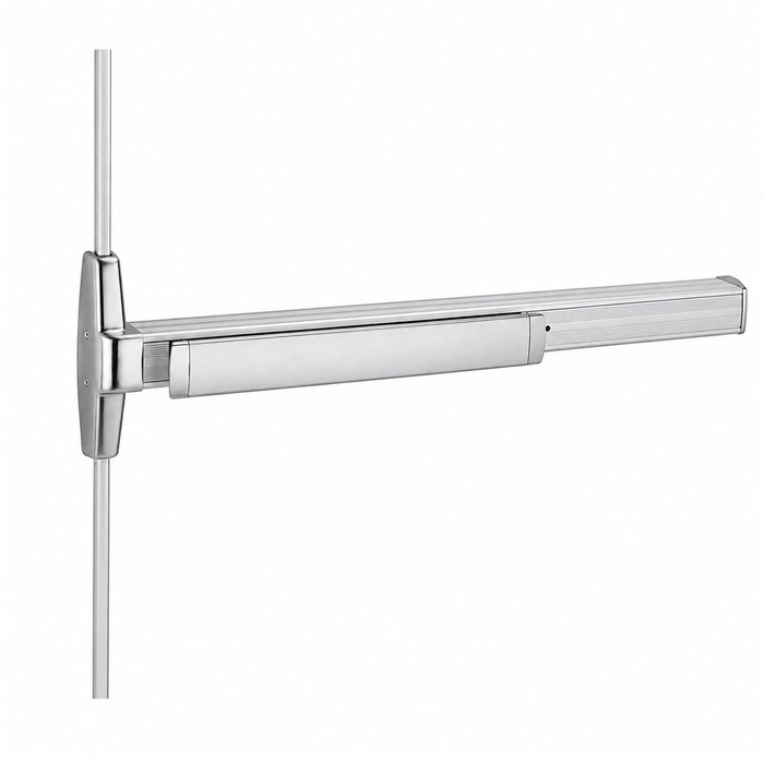 Von Duprin 3527A Series - 3 ft Smooth Case Narrow Stile Surface Vertical Rod Exit Device
