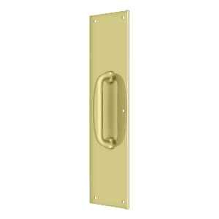 Deltana Deltana PPH55 Push Plate with Handle 3-1/2" x 15" - Handle 5-1/4" DEL-PPH55