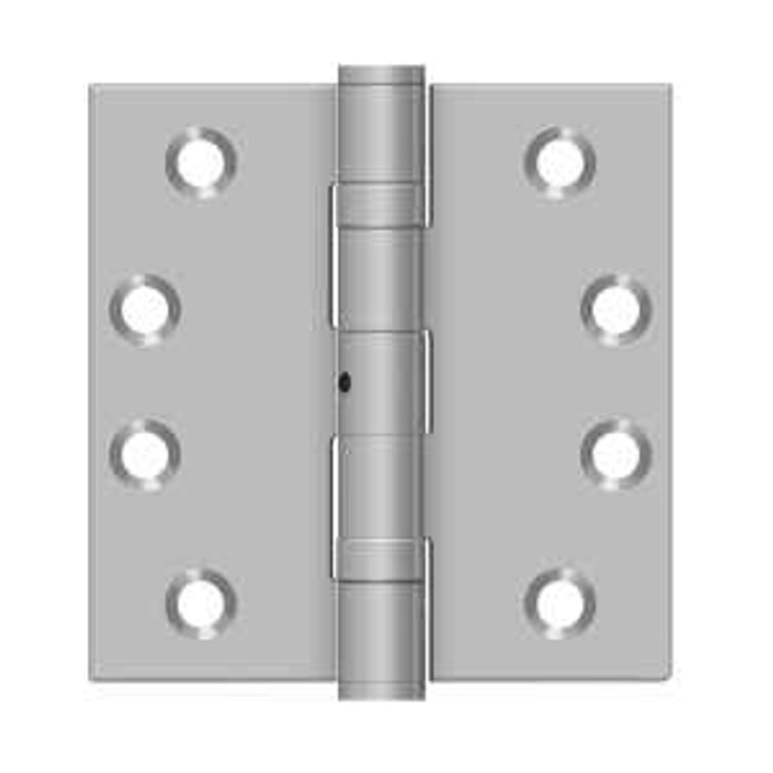 Deltana Deltana SS44NB 4" x 4" Square Corner Hinge, NRP, Ball Bearing, Stainless Steel (Pair) DEL-SS44NB