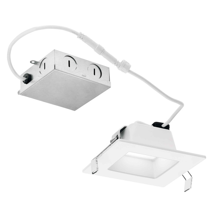 Kichler DLRC04S2790 - Direct-to-Ceiling 4" Square Recessed 27K LED Downlight - ENERGY STAR