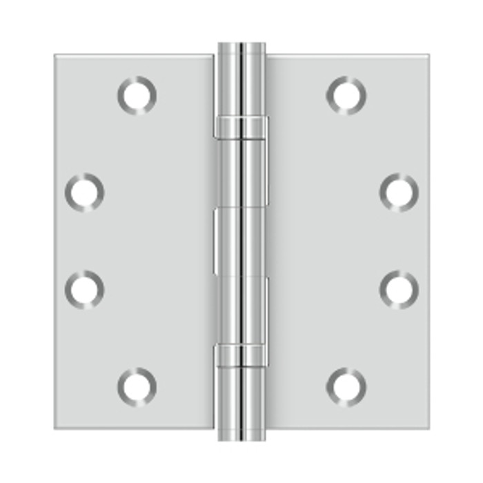 Deltana SS45B 4-1/2" x 4-1/2" Square Hinge, Ball Bearing, Stainless Steel (Pair)
