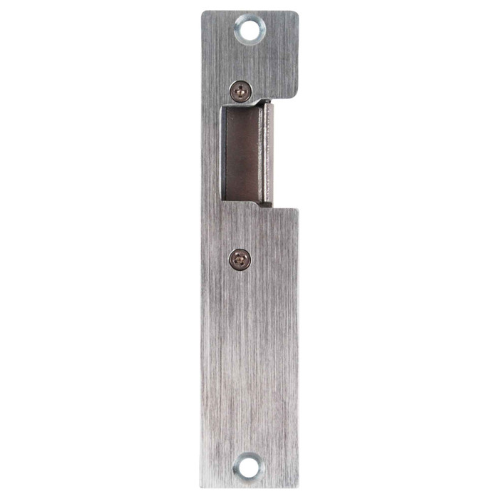RCI 15BS Economy Electric Strike, 1-1/4 in. x 5-7/8 in. face plate, fail-secure, satin chrome (26D), for hollow metal, aluminum, or wood frames