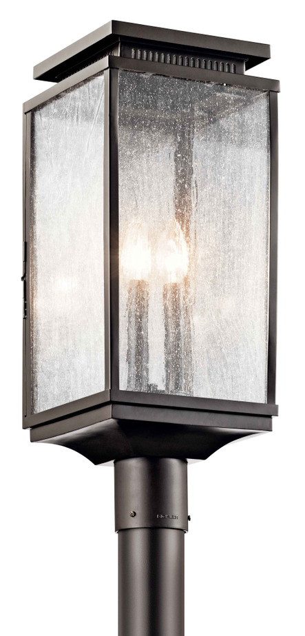 Kichler 49388 - Manningham 3-Light Outdoor Post_Lantern_Light
