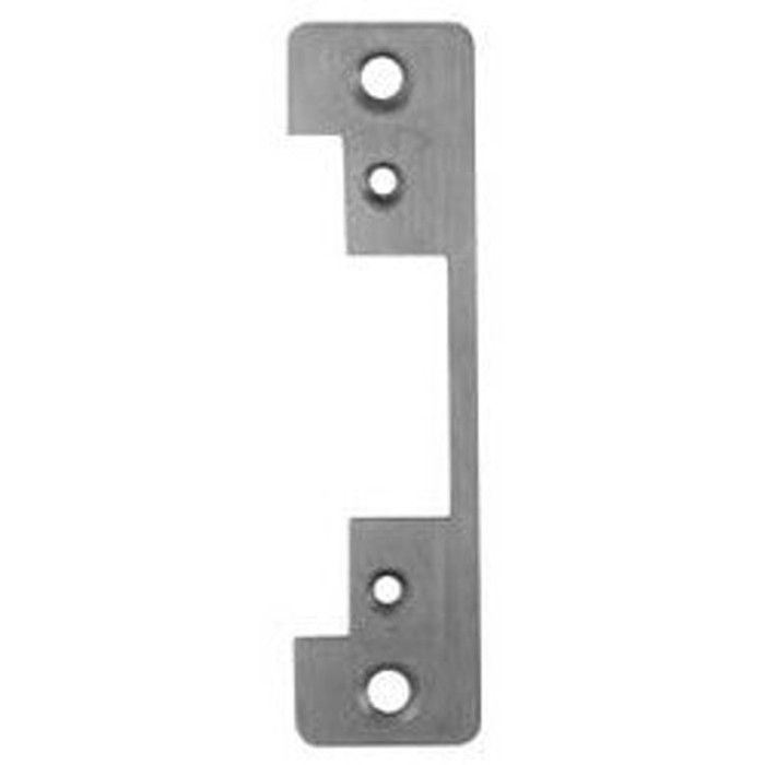 RCI Faceplate Only, 1-1/4 In. x 4-7/8 In., Round Corners, For 4 and 7 Series Electric Strikes, Satin Stainless Steel