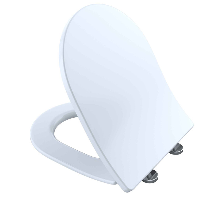 TOTO SoftClose Slim D-Shape Non-Slamming Seat and Lid for RP Wall-Hung Toilet, Cotton White - SS247R#01