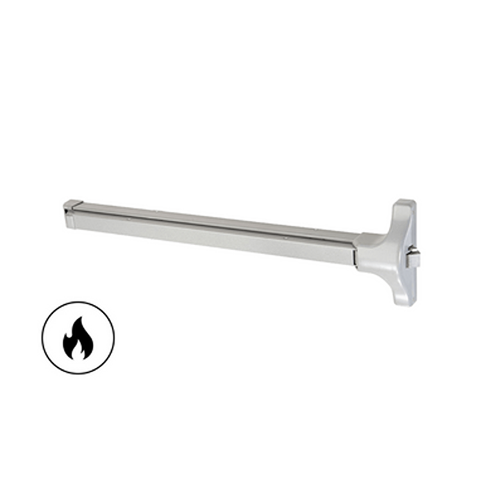 Yale 7200MF - Fire Rated 36" Grade 1 Rim Exit Bar, Narrow Stile Pushpad, Less Trim
