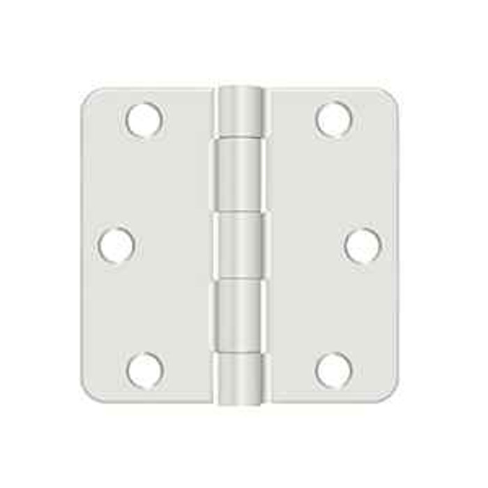 Deltana Deltana S33R4 3" x 3" x 1/4" Radius Hinge, Steel (Pair) DEL-S33R4