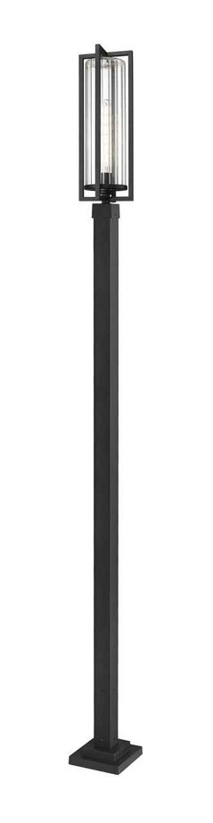 Z-Lite 5013PHBS-536P Aura Collection 1-Light Outdoor Post Mounted Light Fixture