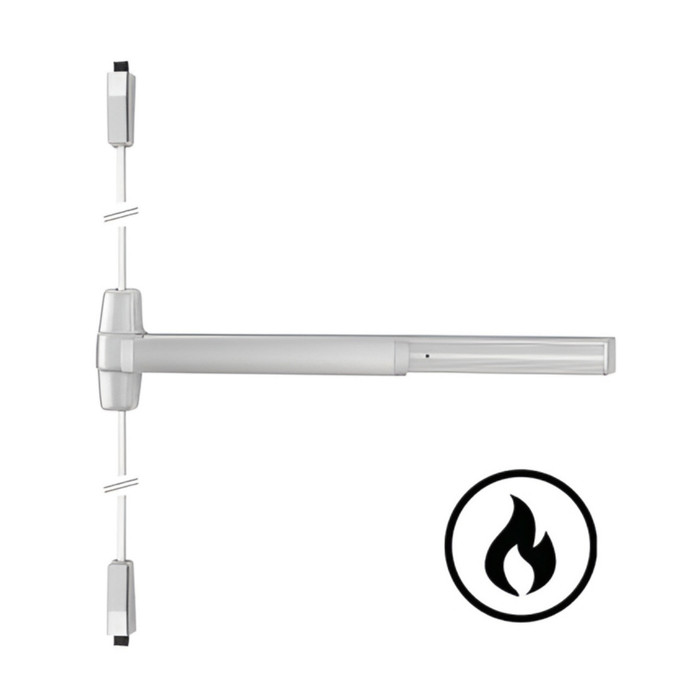 Von Duprin 9947WDC-F Series - Fire Rated 4 ft Grooved Case Wide Stile Concealed Vertical Rod Exit Device for Wood Doors, Less Dogging