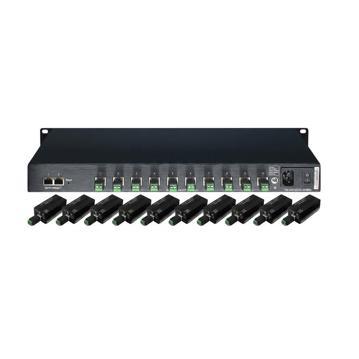 Aiphone IPW-10VC Rack Mount 2-Wire Network Adaptor Kit