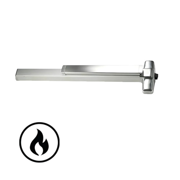 Von Duprin 9849-F Series - Fire Rated 3 ft Smooth Case Wide Stile Concealed Vertical Cable Exit Device