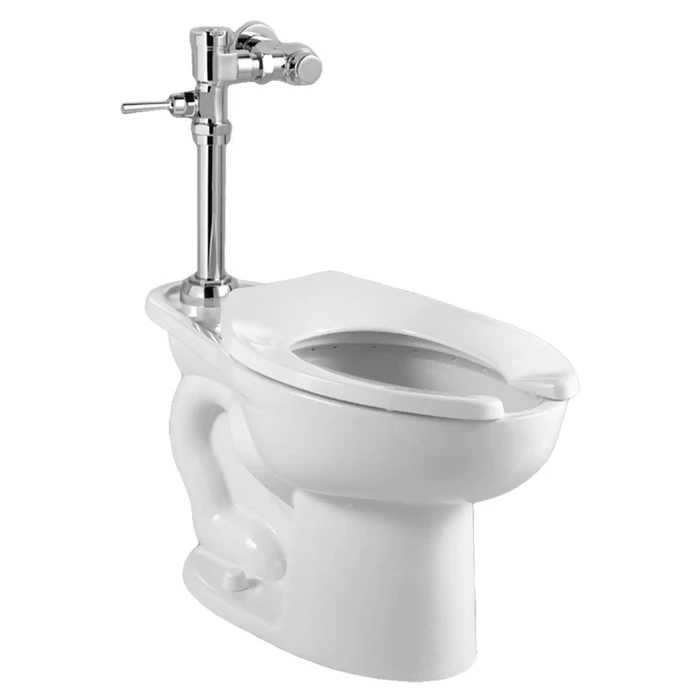 American Standard Madera Chair Height Toilet System With Manual Piston Flush Valve, 1.28 gpf/4.8 Lpf - AMS-2857128