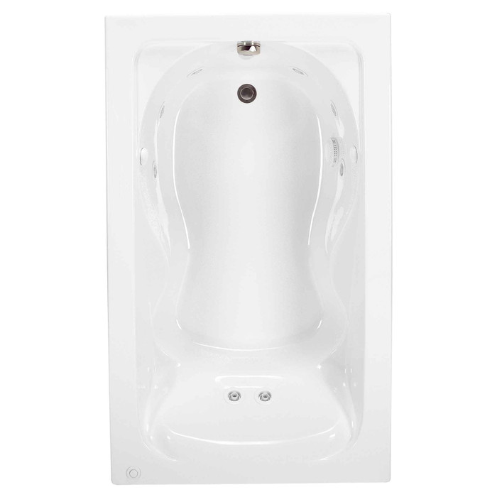 American Standard Cadet 72 x 42-Inch Drop-In Bathtub With EverClean Hydromassage System - AMS-2774018WC