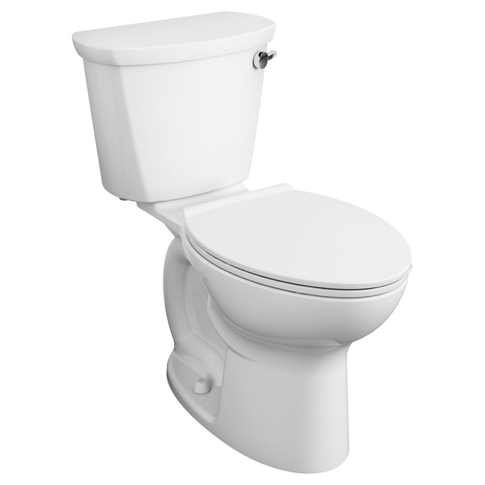 American Standard Cadet PRO Two-Piece 1.28 gpf/4.8 Lpf Chair Height Elongated Right-Hand Trip Lever Toilet Less Seat - AMS-215AA105