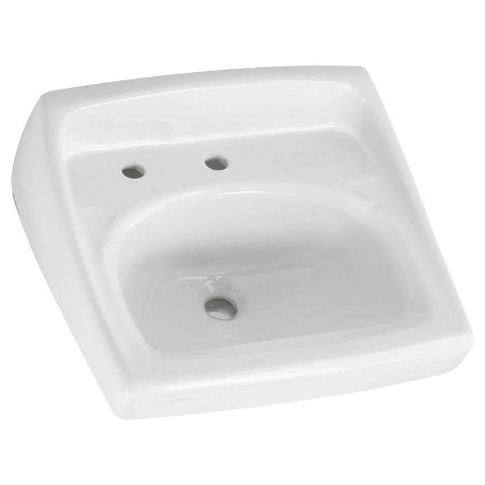 American Standard Lucerne Wall-Hung Sink With Center Hole Only and Extra Left-Hand Hole - AMS-356115