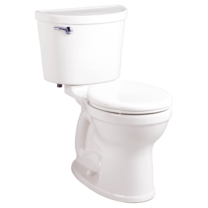 American Standard Champion PRO Two-Piece 1.6 gpf/6.0 Lpf Chair Height Round Front Toilet Less Seat - AMS-211BA004