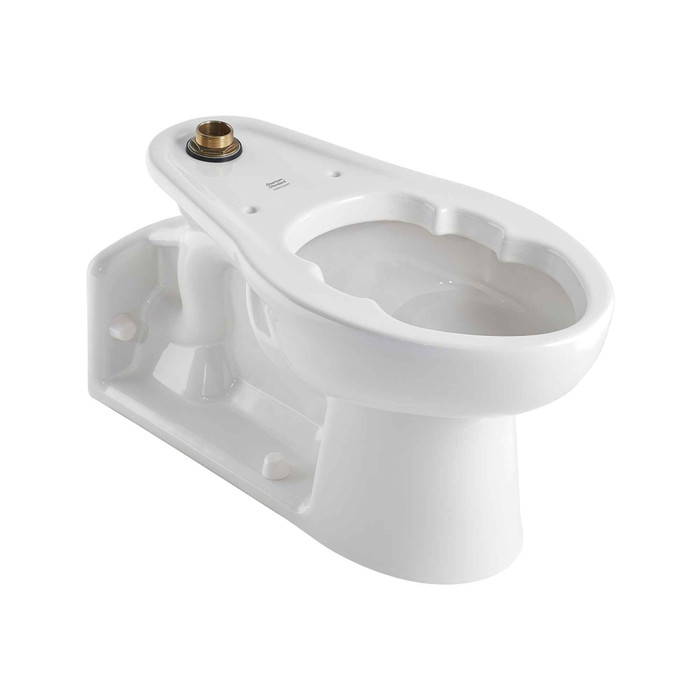American Standard Priolo 1.1 – 1.6 gpf (4.2 – 6.0 Lpf) Top Spud Back Outlet Elongated EverClean Bowl With Bedpan Lugs - AMS-3691001