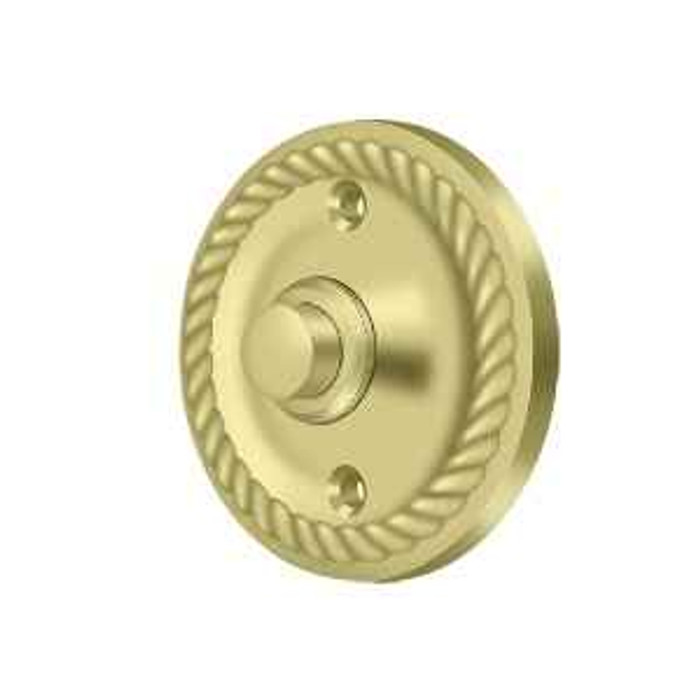 Deltana Deltana BBRR213 Bell Button, Round with Rope DEL-BBRR213