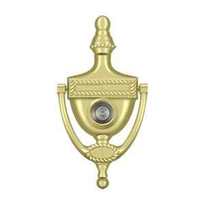 Deltana Deltana DKV6R Door Knocker with Viewer, Victorian Rope DEL-DKV6R