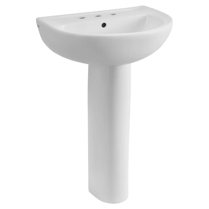 American Standard Reliant 22 in. Pedestal Sink, 8 in. Widespread Holes - AMS-467802