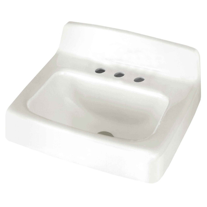 American Standard Regalyn Cast Iron Wall-Hung Sink With 4-Inch Centerset - AMS-4869004