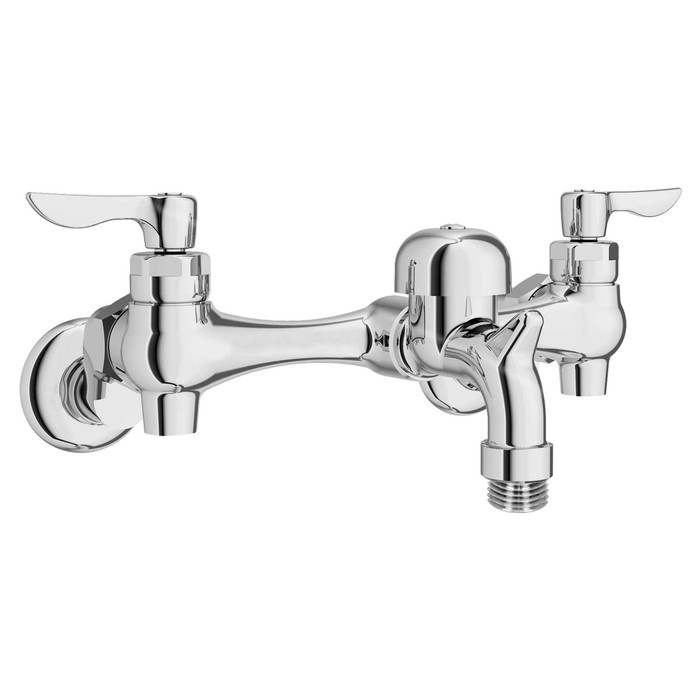American Standard Wall-Mount Service Sink Faucet With 3-Inch Vacuum Breaker Spout and Offset Shanks - AMS-8351076