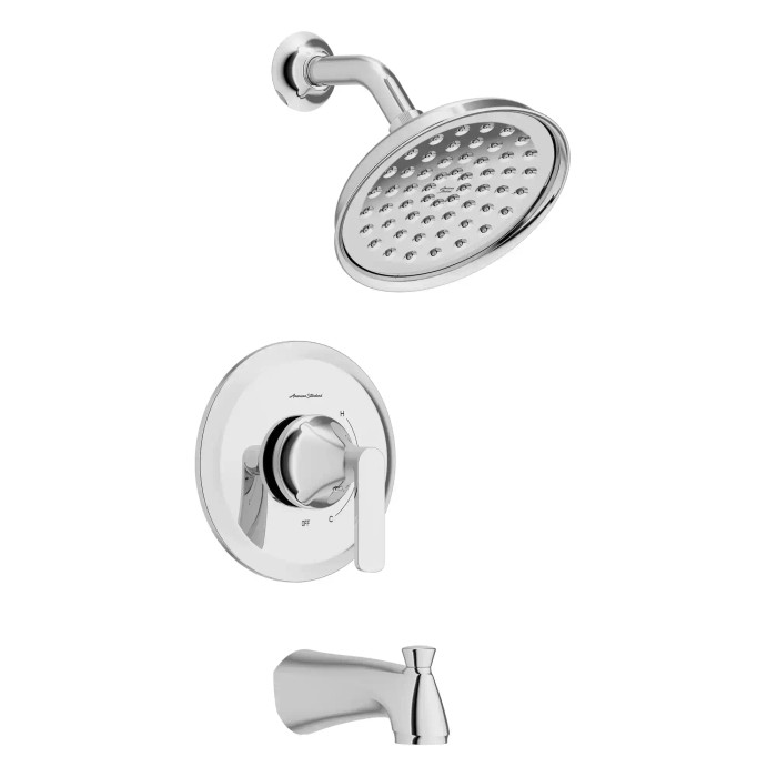 American Standard Corsham 1.8 gpm/6.8 L/min Tub and Shower Trim Kit With Water-Saving Showerhead, Double Ceramic Pressure Balance Cartridge With Lever Handle - AMS-7428508