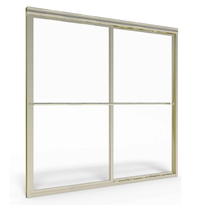 American Standard Prestige 60 x 58-1/2-Inch Height Framed Sliding Tub Door with Clear Glass - AMS-AM00750400