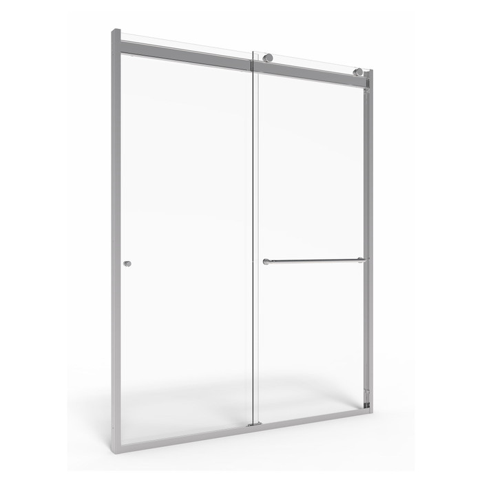 American Standard 60 x 70-Inch Height Semi-Frameless Top-Roller Sliding Shower Door - AMS-AM00822400