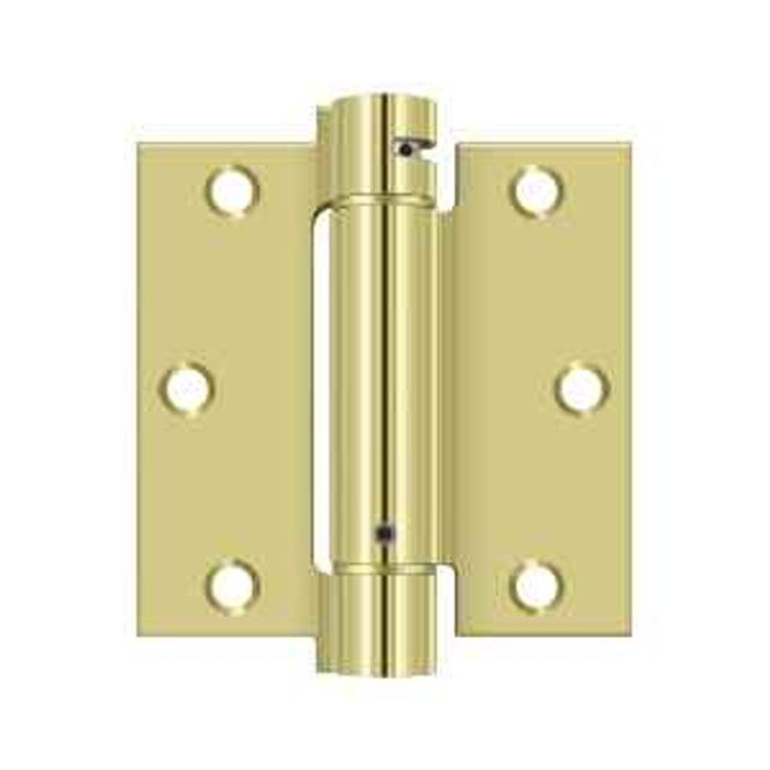 Deltana Deltana DSH35 Single Action Spring Hinge (Pair), 3-1/2" x 3-1/2" Square Corner, Steel DEL-DSH35