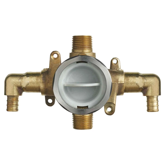 American Standard Flash Shower Rough-In Valve With PEX Inlet Elbows/Universal Outlets for Crimp Ring System - AMS-RU107E