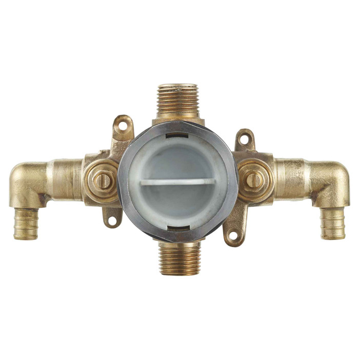 American Standard Flash Shower Rough-In Valve With PEX Inlet Elbows/Universal Outlets With Screwdriver Stops for Crimp Ring System - AMS-RU107ESS