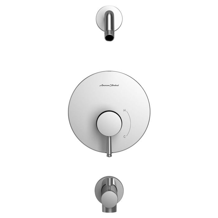 American Standard Serin Tub and Shower Trim Kit, Double Ceramic Pressure Balance Cartridge With Lever Handle - AMS-TU064502WDXH