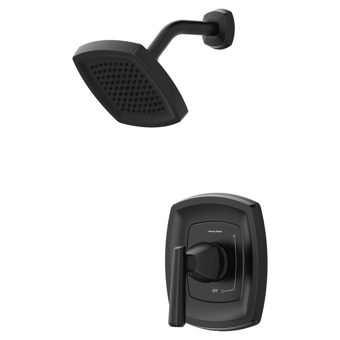 American Standard Edgemere 1.8 gpm/6.8 L/min Shower Trim Kit With Water-Saving Showerhead, Double Ceramic Pressure Balance Cartridge With Lever Handle - AMS-TU018507