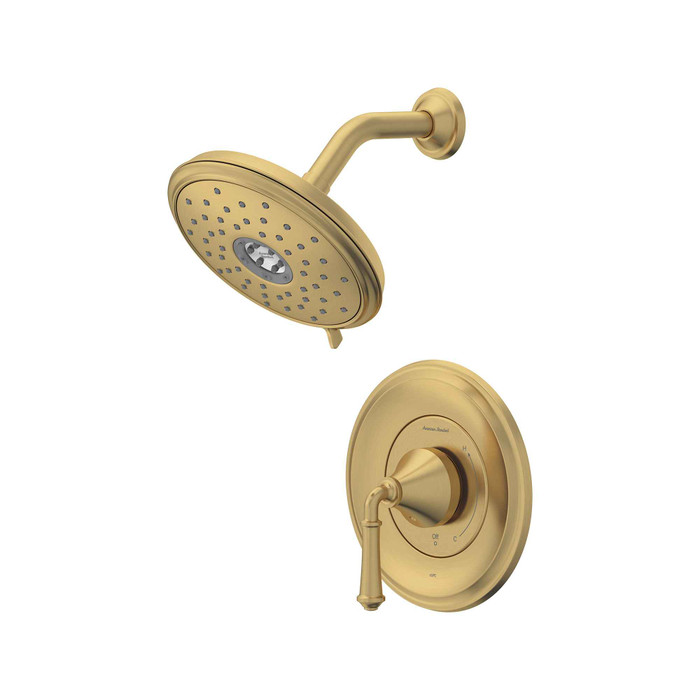 American Standard Delancey 1.8 gpm/6.8 L/min Shower Trim Kit With Water-Saving 4-Function Showerhead and Lever Handle - AMS-TU052507