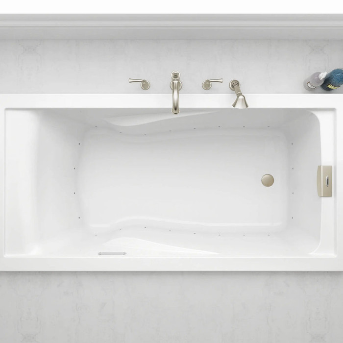 American Standard Evolution 72 x 36-Inch Deep Soak Drop-In Bathtub With EverClean Air Bath System - AMS-7236068C