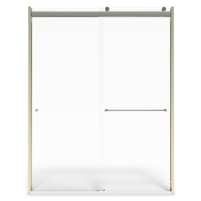 American Standard 48 x 76-Inch Height Semi-Frameless Top-Roller Sliding Shower Door - AMS-AM00810400