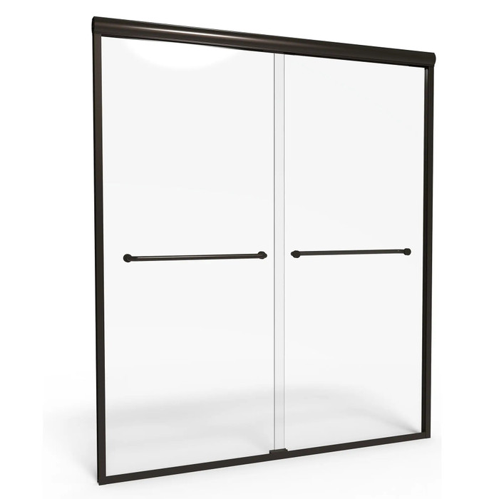American Standard Euro 65-1/2-Inch Height Semi-Frameless Sliding Shower Door - AMS-AM00345400