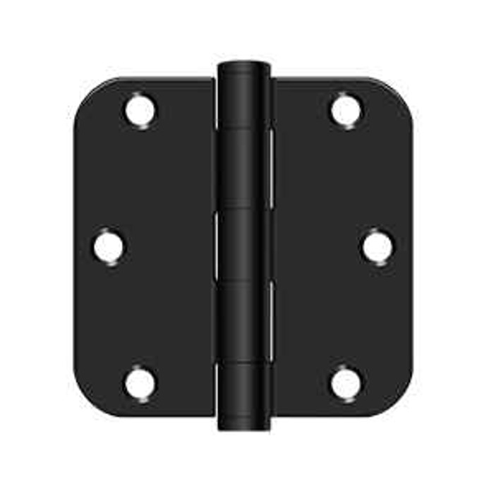 Deltana Deltana S35R5HD 3-1/2" x 3-1/2" x 5/8" Radius Hinge, Heavy-Duty, Steel (Pair) DEL-S35R5HD