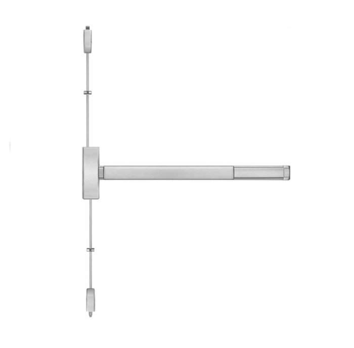 Precision Hardware Inc (PHI) 2201 Series - 36" Exit Only, Wide Stile Reversible Surface Vertical Rod Exit Device