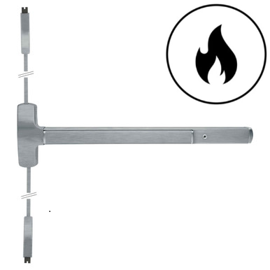 Falcon 25-V-EO Series - Exit Only (No Trim) - Fire Rated Surface Vertical Rod Exit Device - 3 FT