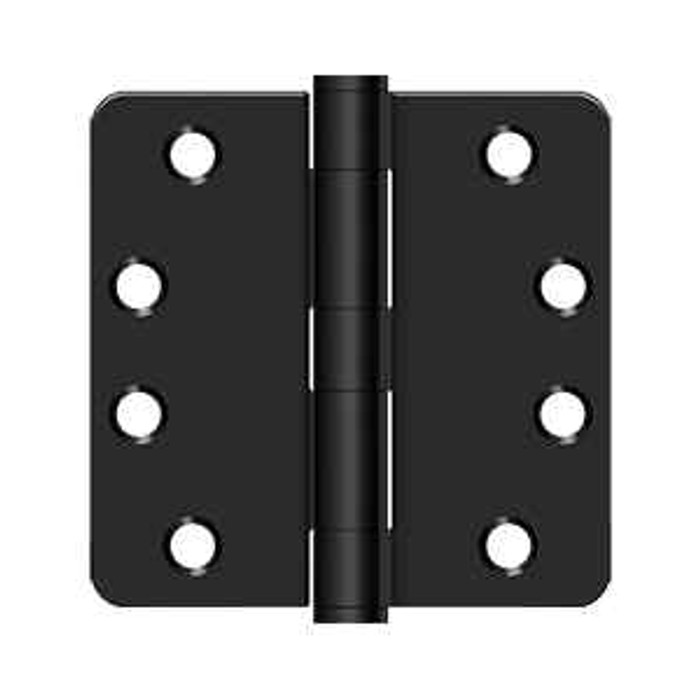 Deltana Deltana S44R4HD 4" x 4" x 1/4" Radius Hinge, Heavy-Duty, Steel (Pair) DEL-S44R4HD