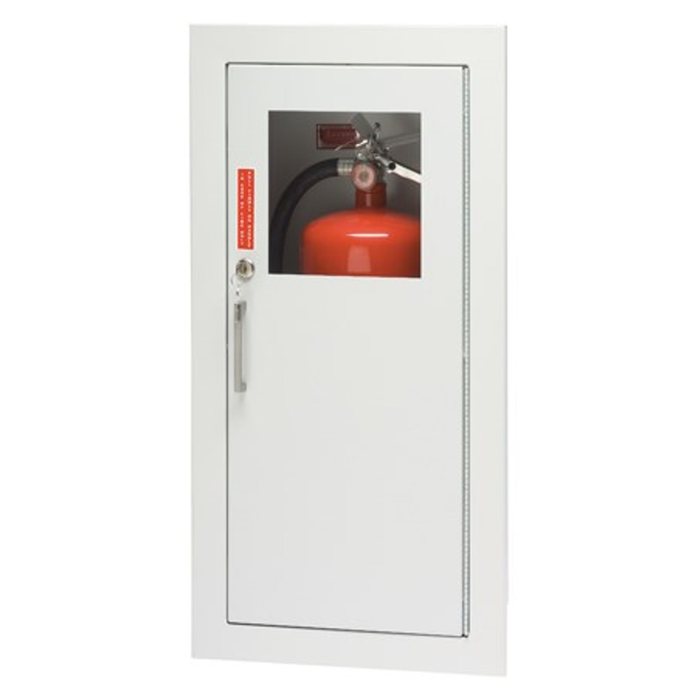 Larsens 2409 Fire Extinguisher Cabinet - Architectural Series, ADA Compliant, 5 lb Capacity, Steel Door, Non-Fire Rated