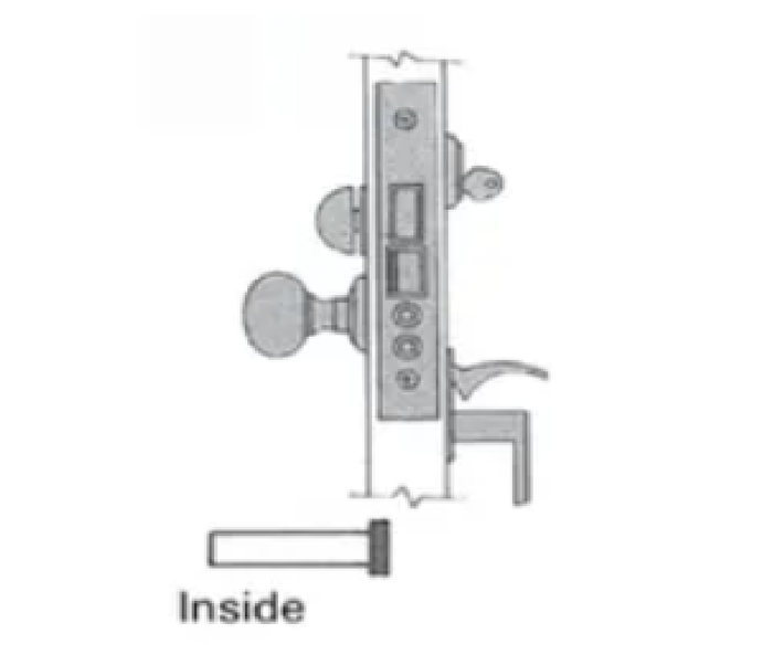 Badlwin Estate 6320 Left Hand Lever Strength Residential Entry Handleset by Lever 2-1/2" Backset Mortise Lock Body