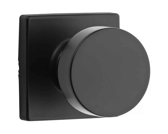 Kwikset KWI-720PSKSQT Pismo Knob with Square Rose Passage Lock with 6AL Latch and RCS Strike Kwikset KWI-720PSKSQT Pismo Knob with Square Rose Passage Lock with 6AL Latch and RCS Strike