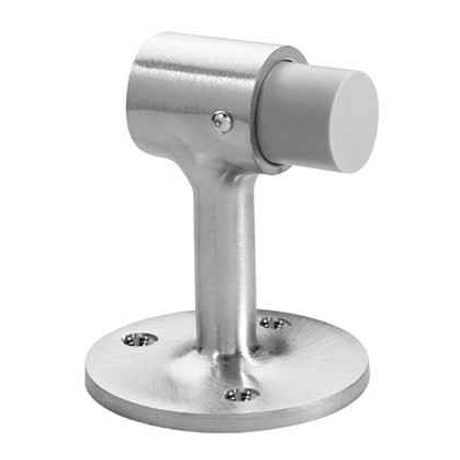 Rockwood 471 Door Stop, Cast brass with rubber bumper, Plastic and Lead Anchor Fasteners